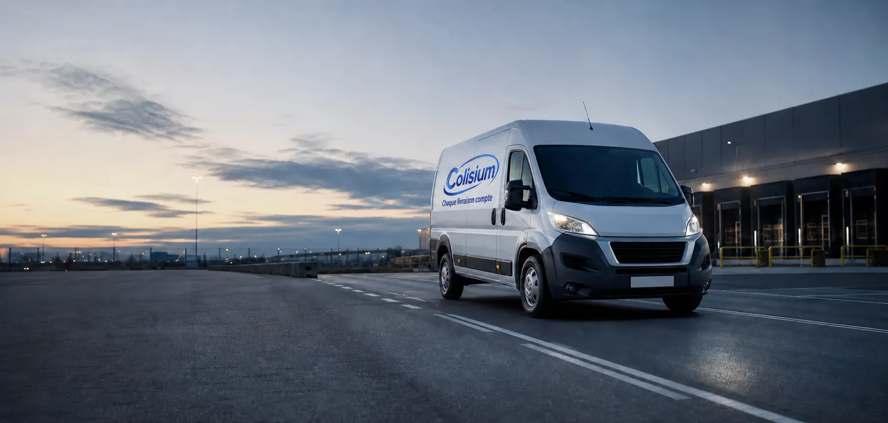 Véhicule Colisium prêt pour une livraison express
